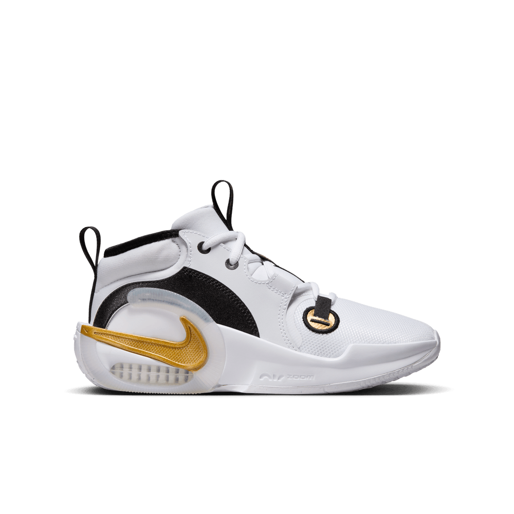 Nike Air Zoom Crossover 2 Big Kids Basketball Shoes GS White Gold Bouncewear
