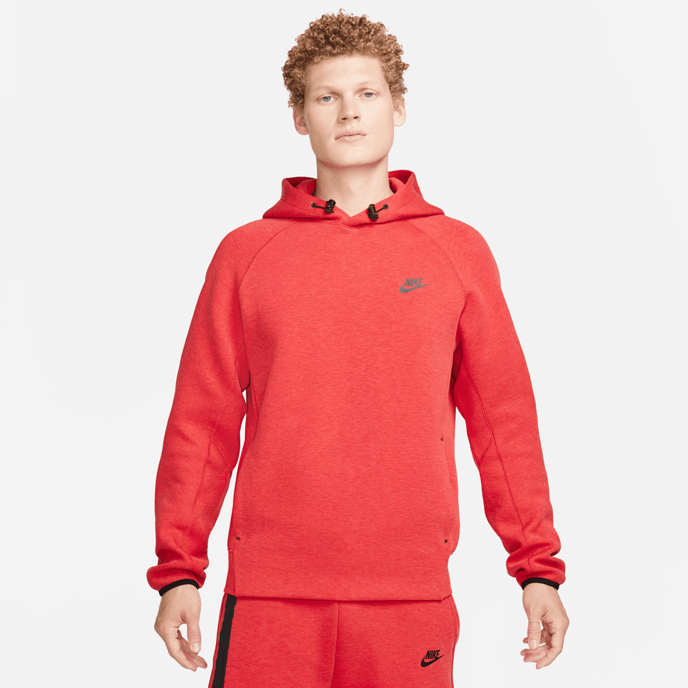 Nike Sportswear Tech Fleece Men's Pullover Hoodie 'Red/Black