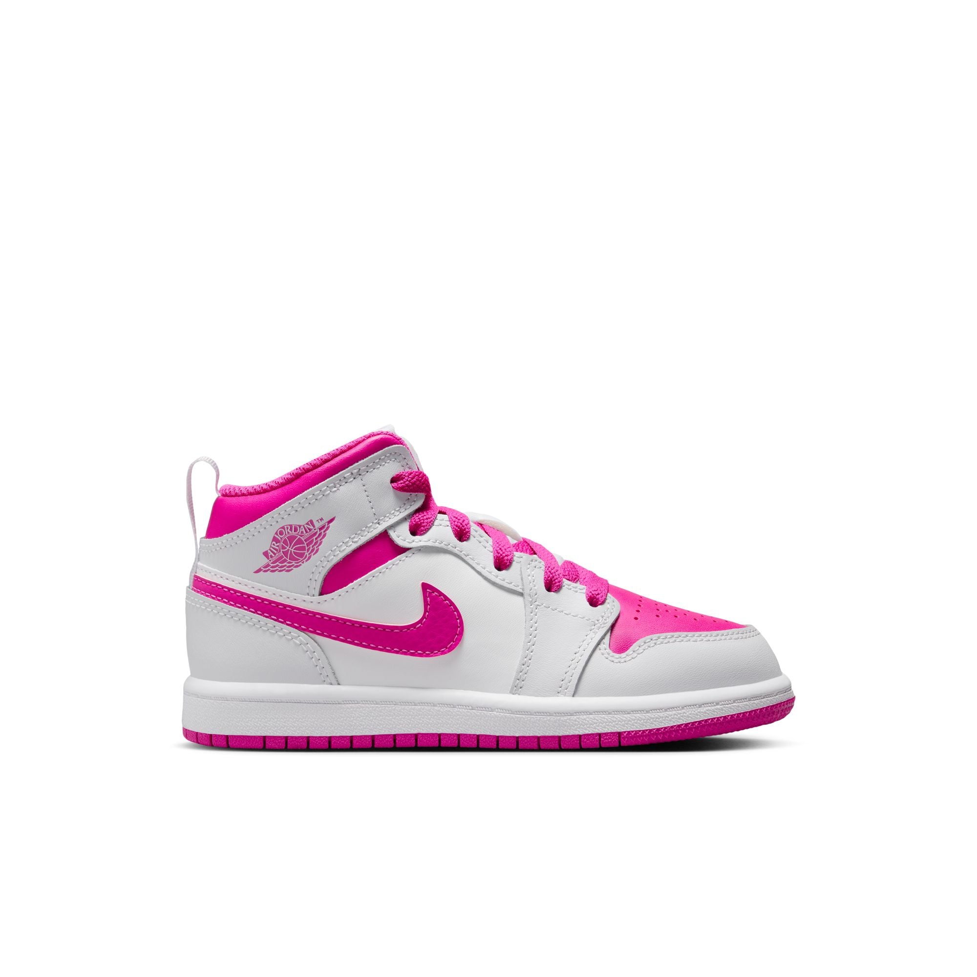 Jordan Mid Little Kids' Shoes (PS) 'Iris Whisper/White/Pink