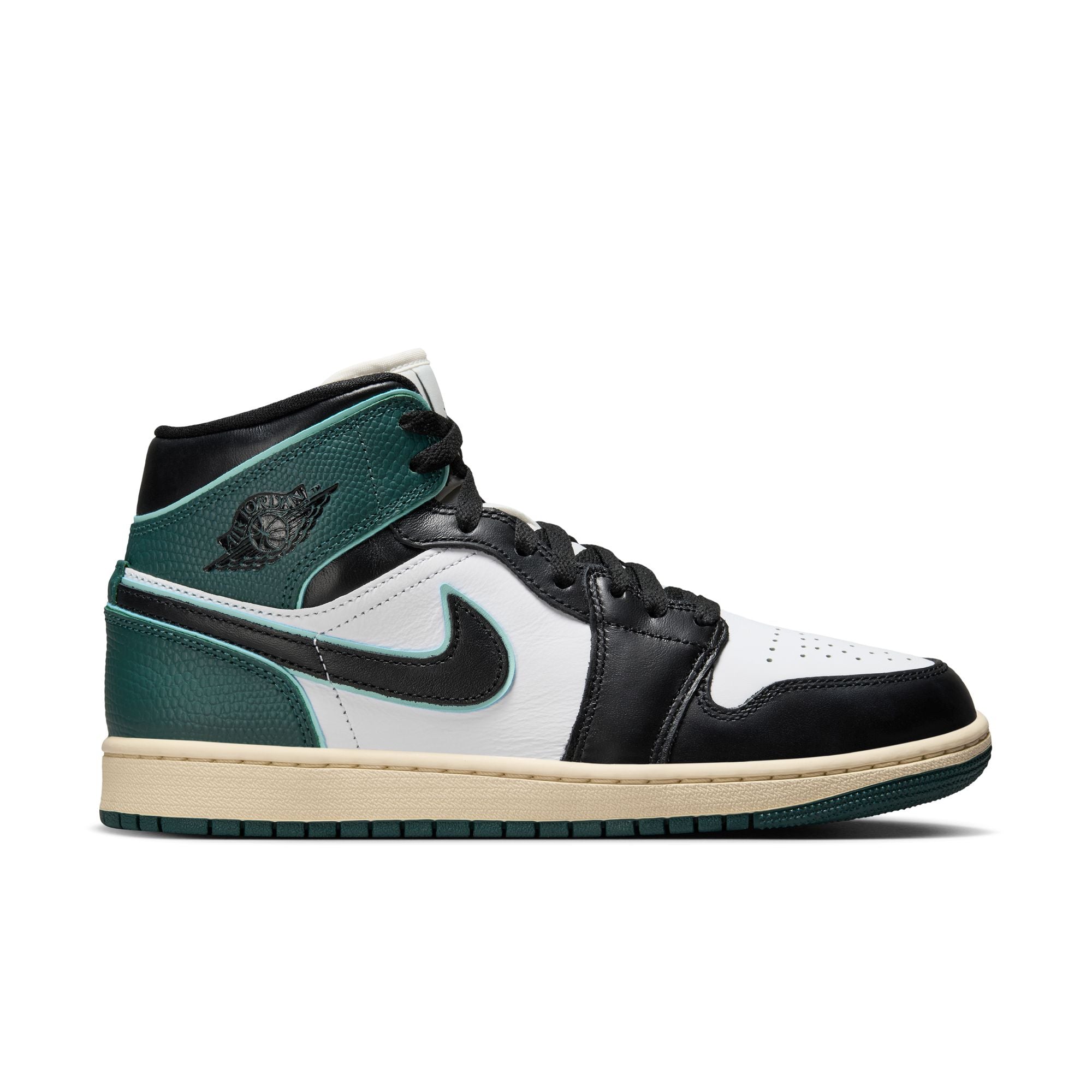 jordan 1 mid light dew black teal