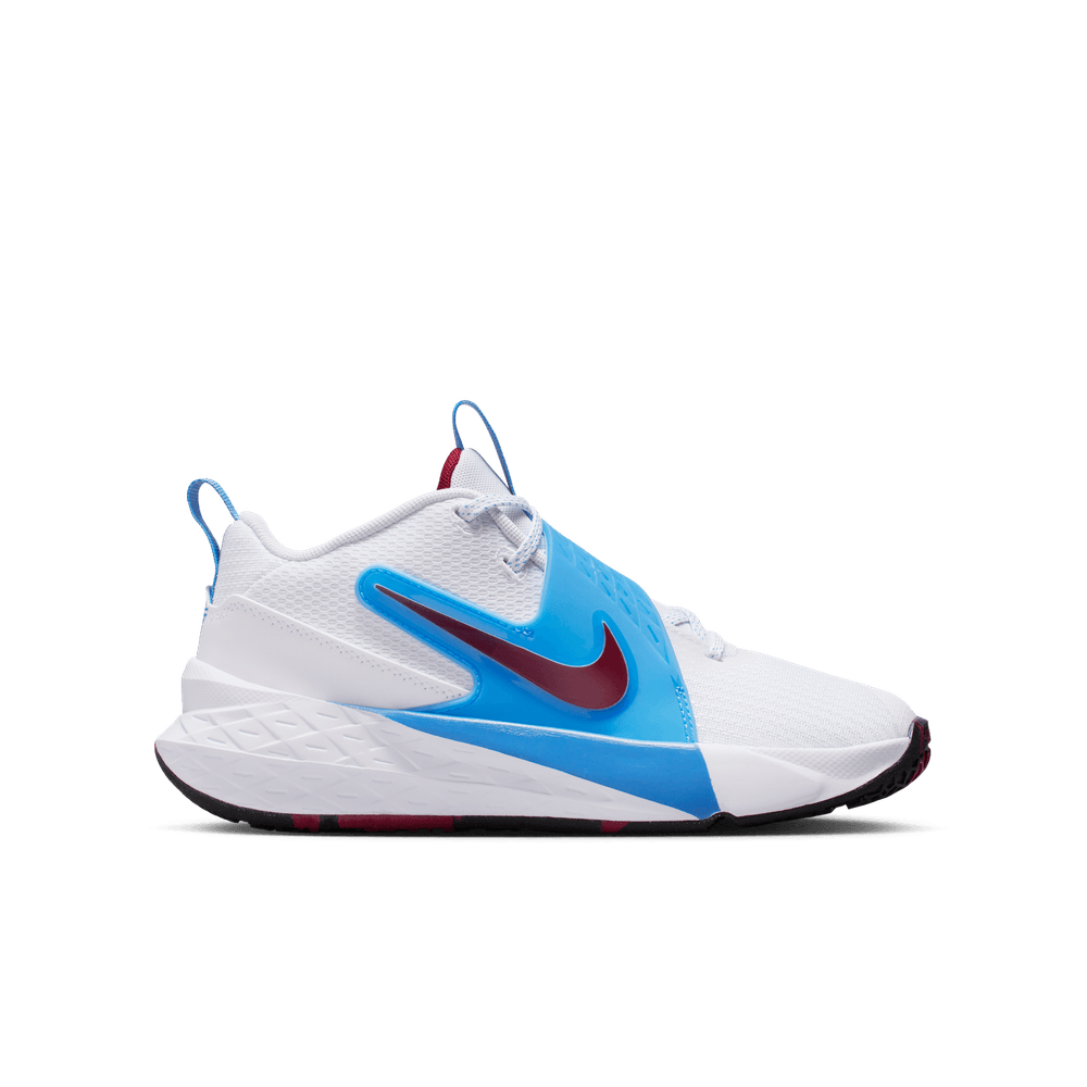 red white and blue basketball sneakers