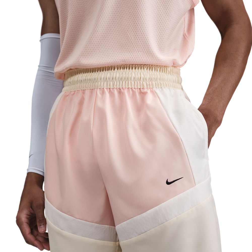 nike woven shorts coral