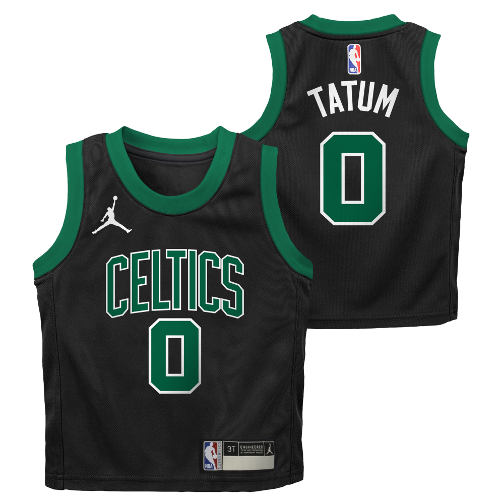 Jayson Tatum Icon Replica Jersey Boston Celtics Nike Jordan (0-7 years) 'Black'