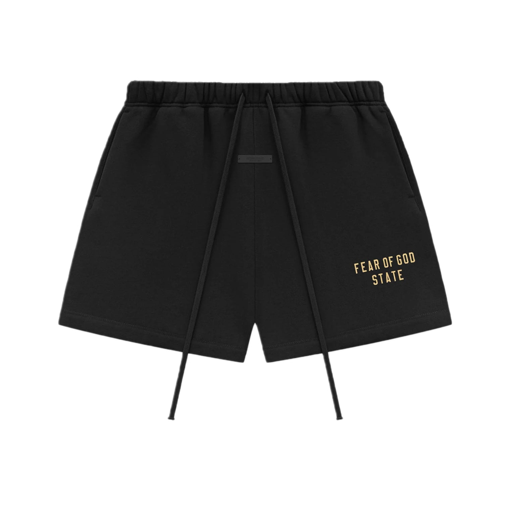 Fear Of God Essentials Fleece Soccer Shorts 'Black'