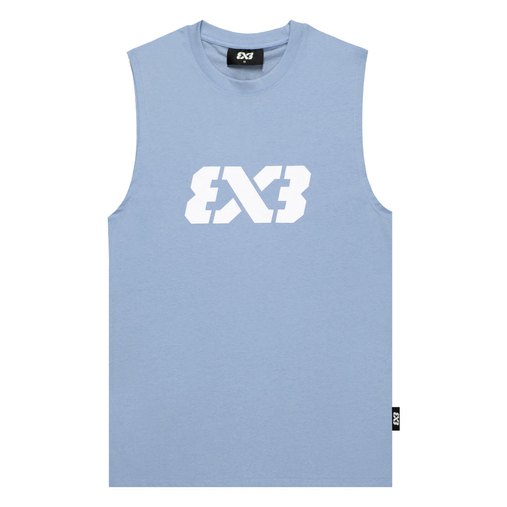 3X3 Sleeveless Tank Top 'Baby Blue'