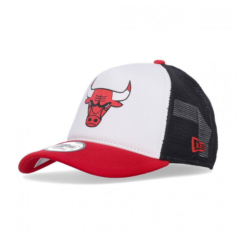 New Era Chicago Bulls Team Color Block A-Frame Trucker Cap 'Black/Red/White'