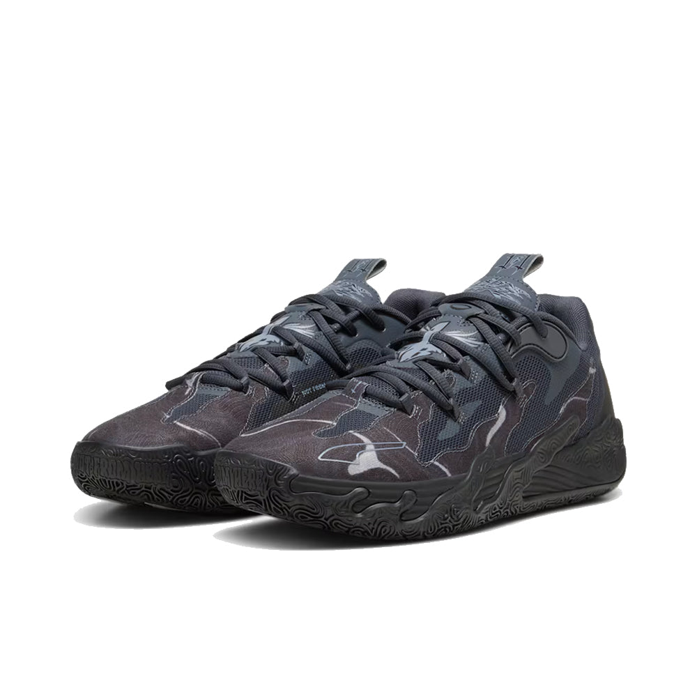 PUMA MB.03 Lo Team Basketball Shoes 'Black/Strong Gray'