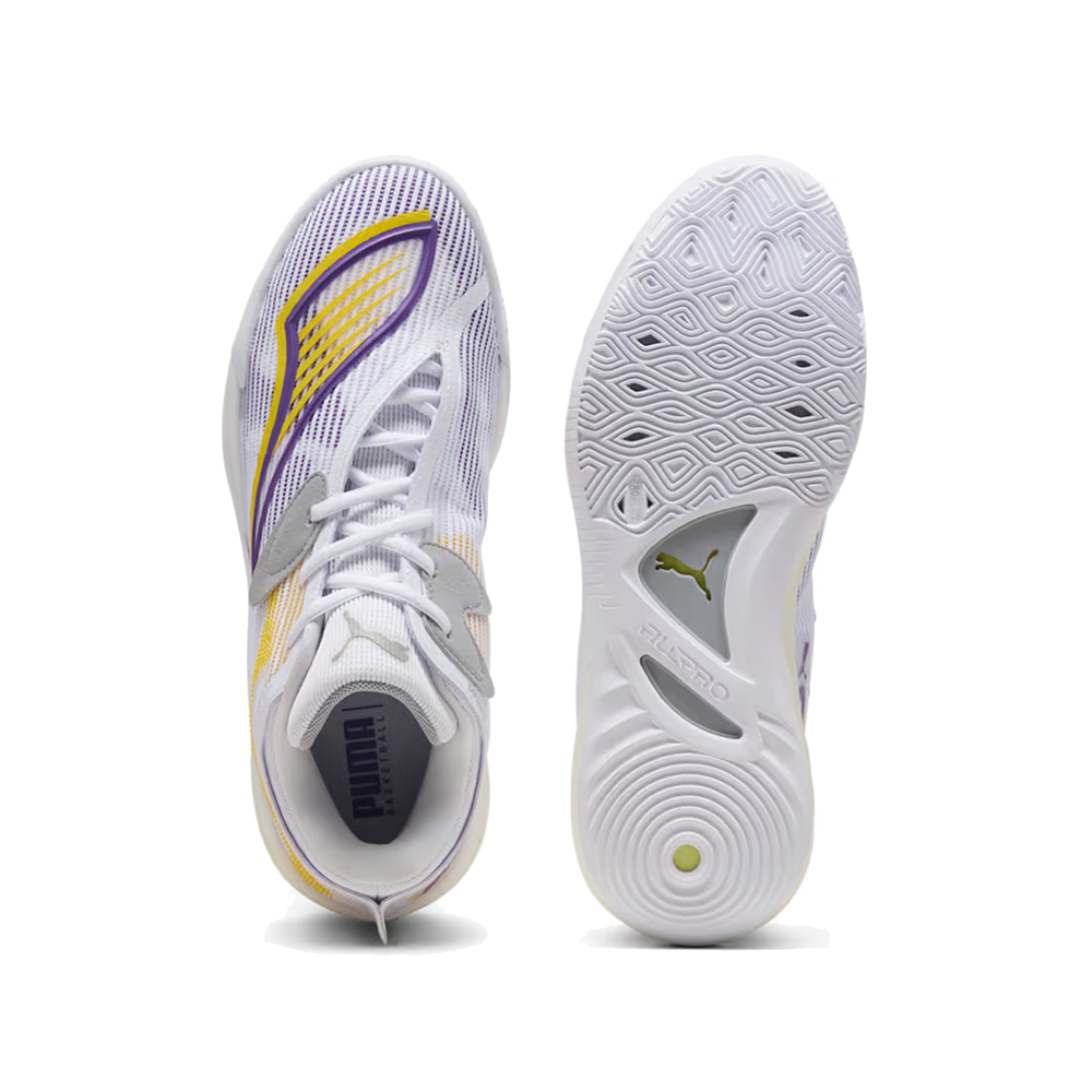 Puma All-Pro NITRO™ 2  Basketball Shoes 'White-Pelé Yellow'