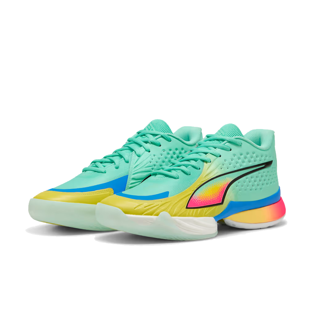 Puma Stewie 5 Turbo Basketball Shoes 'Mint Jelly-PUMA Black-Lemon Crush'