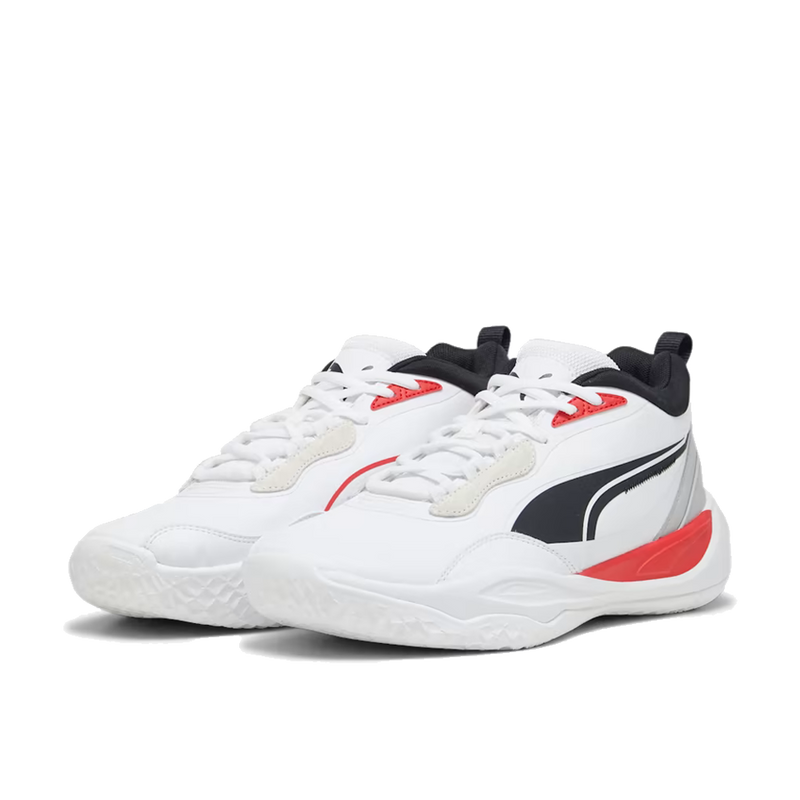 PUMA Playmaker Pro Plus 'White/AllTimeRed' Basketball Shoes