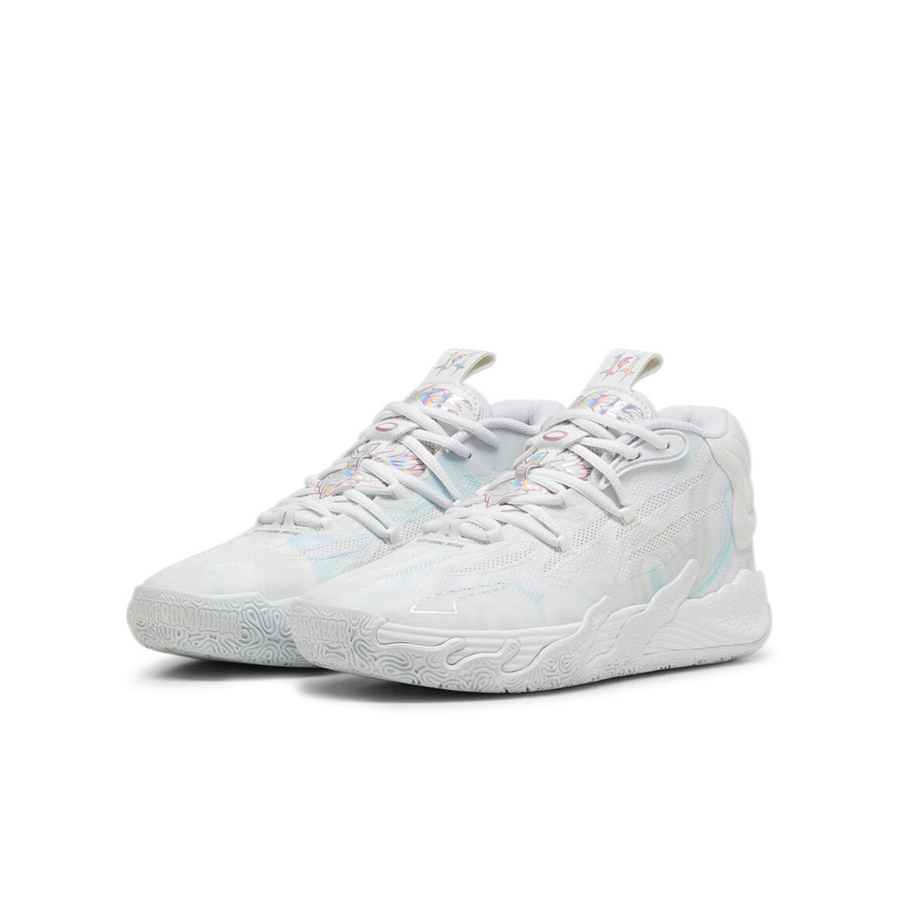 PUMA MB.03 Iridescent JR (GS) "Iridescent" Basketball Shoes 'White/Dewdrop'