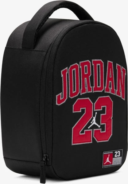 Jordan Jersey 23 Zip Insulated Lunch Bag Box 'Black/Red'