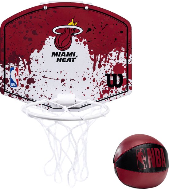 Wilson NBA Team Mini Hoop Miami Heat