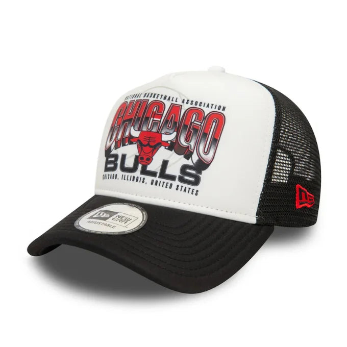 New Era Chicago Bulls NBA Team Trucker Colour 9FORTY 'White/Black'