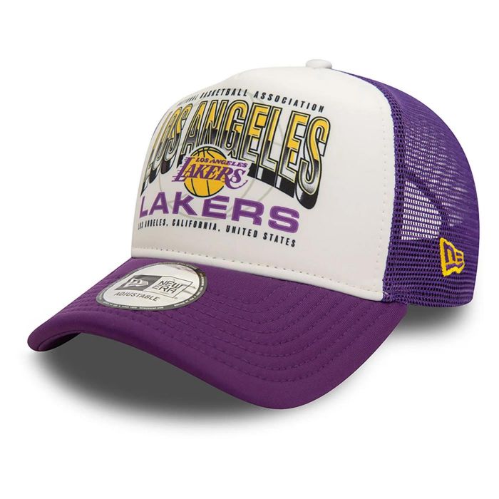 New Era Los Angeles Lakers NBA Trucker Cap 'White/Purple'