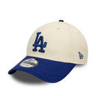 New Era 9FORTY Adjustable LA Dodgers Colour Block Cream Cap 'White/Blue'