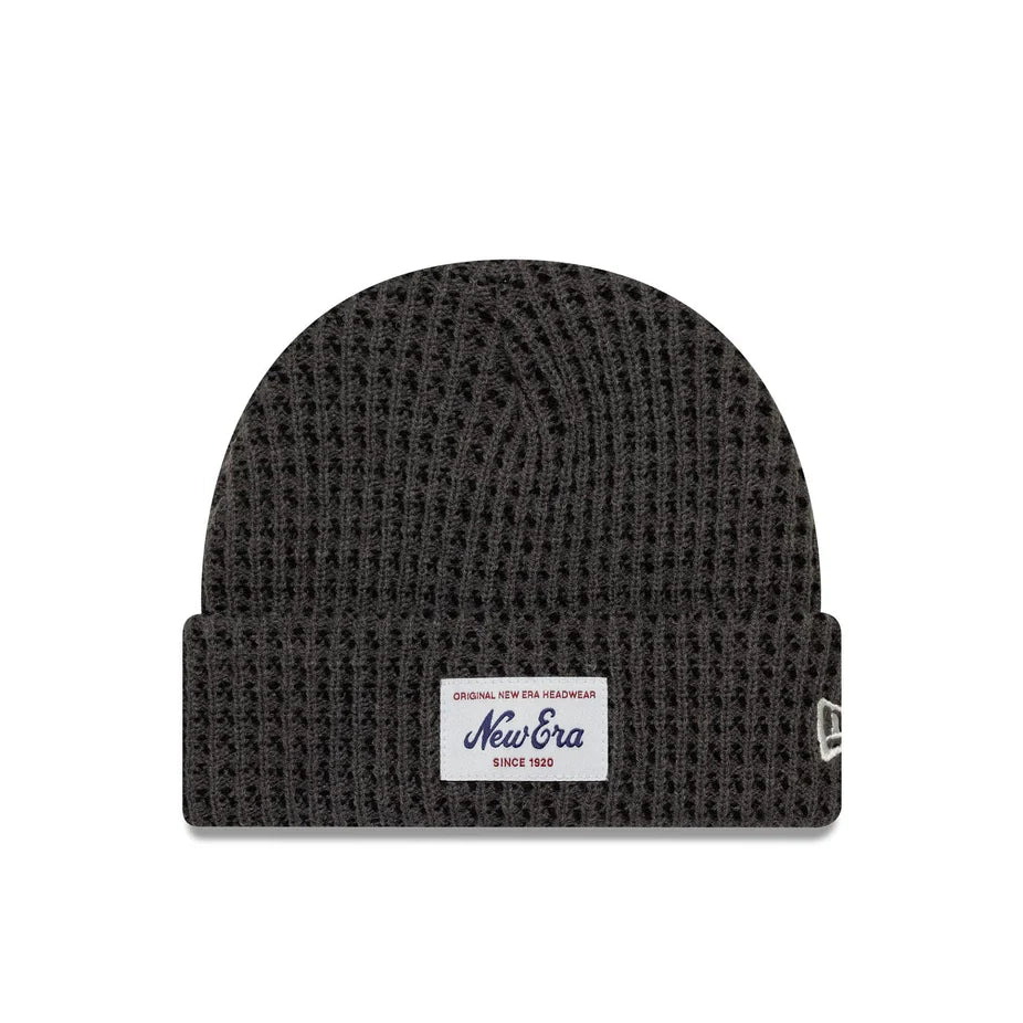New Era Short Waffle Skull Knit Beanie Hat 'Grey'