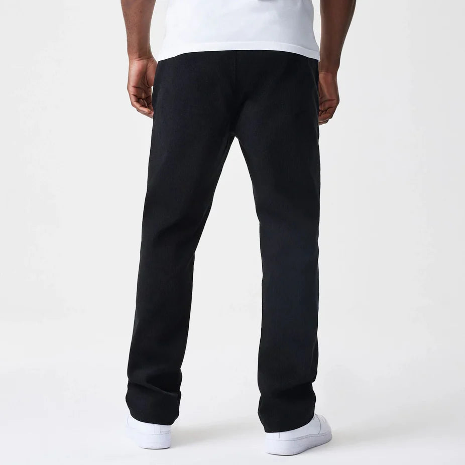 New Era Cord Black Straight Leg Chinos 'Black'