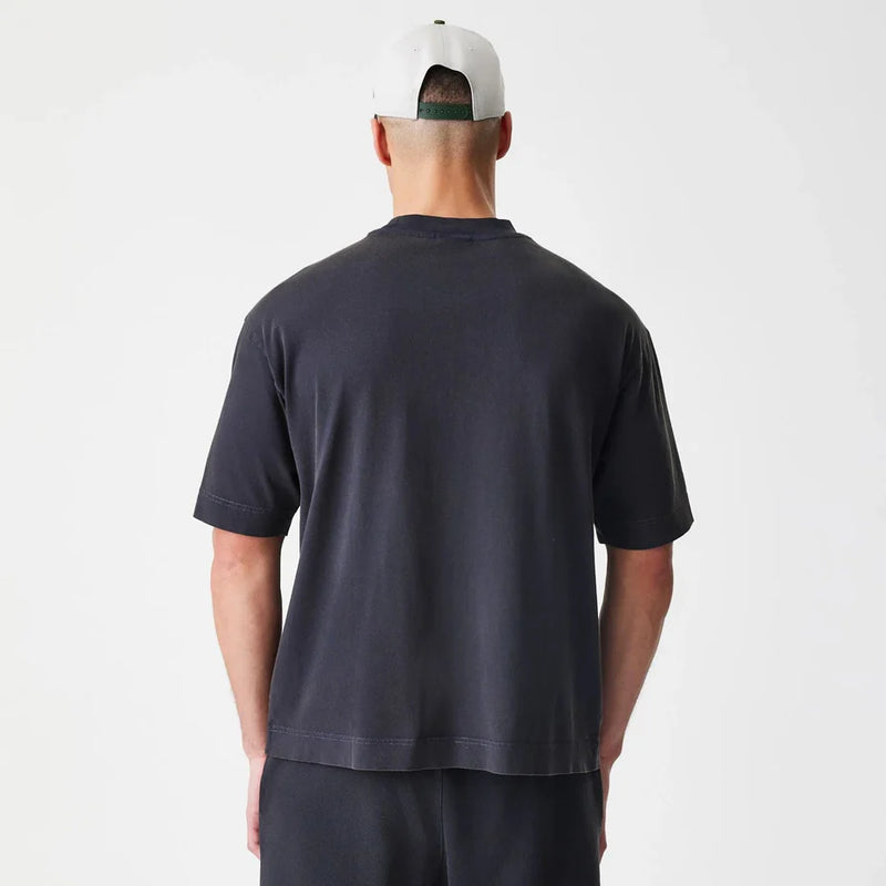 New Era Washed Black Oversized T-Shirt 'Black'