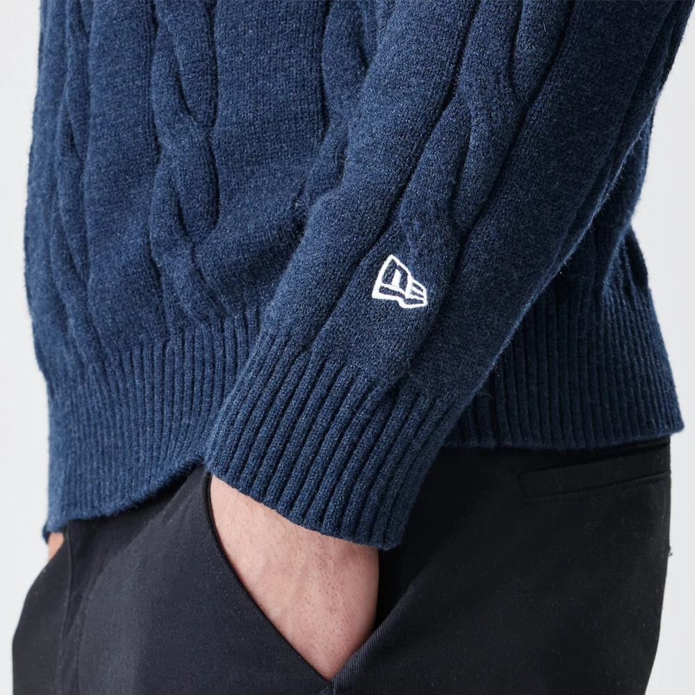 New Era New York Yankees MLB Cable Knit Navy Knitted Sweater