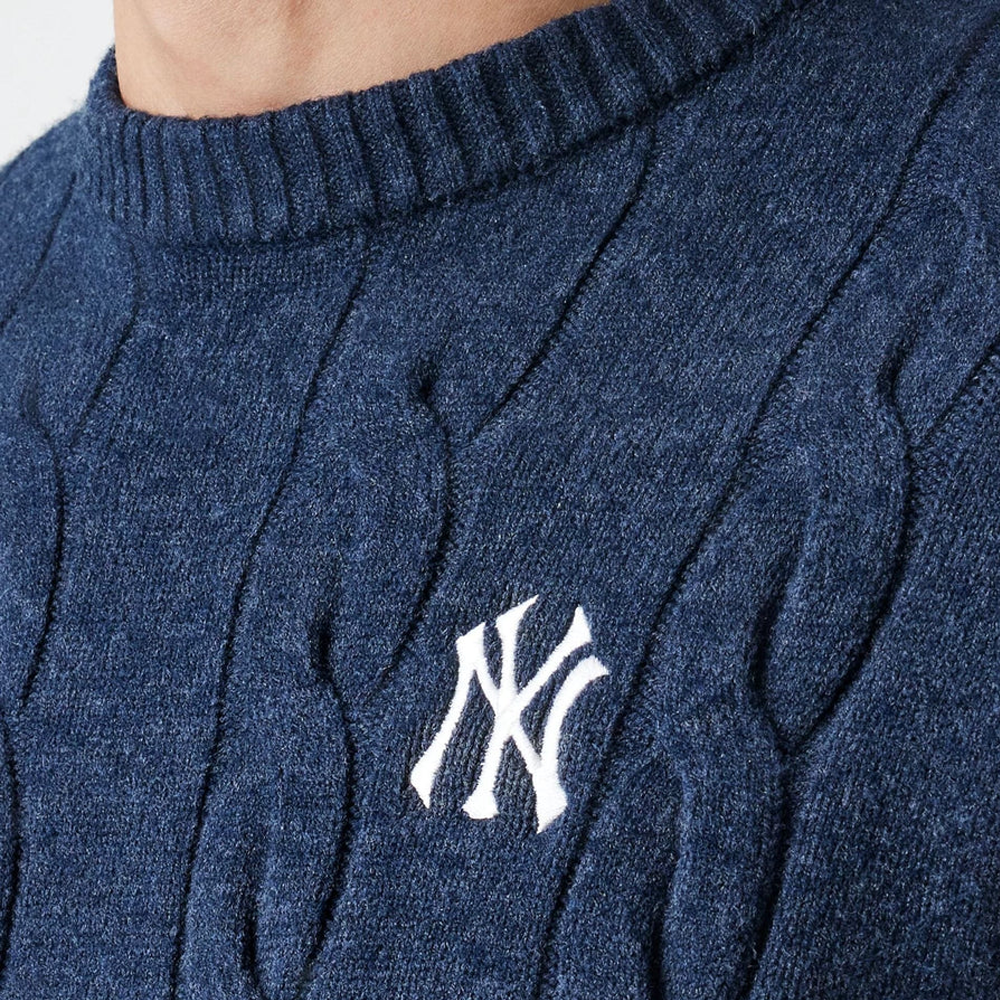 New Era New York Yankees MLB Cable Knit Navy Knitted Sweater