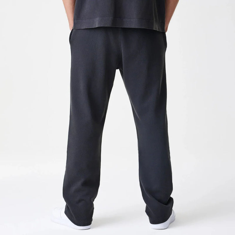 New Era Washed Black Straight Leg Joggers 'Black'