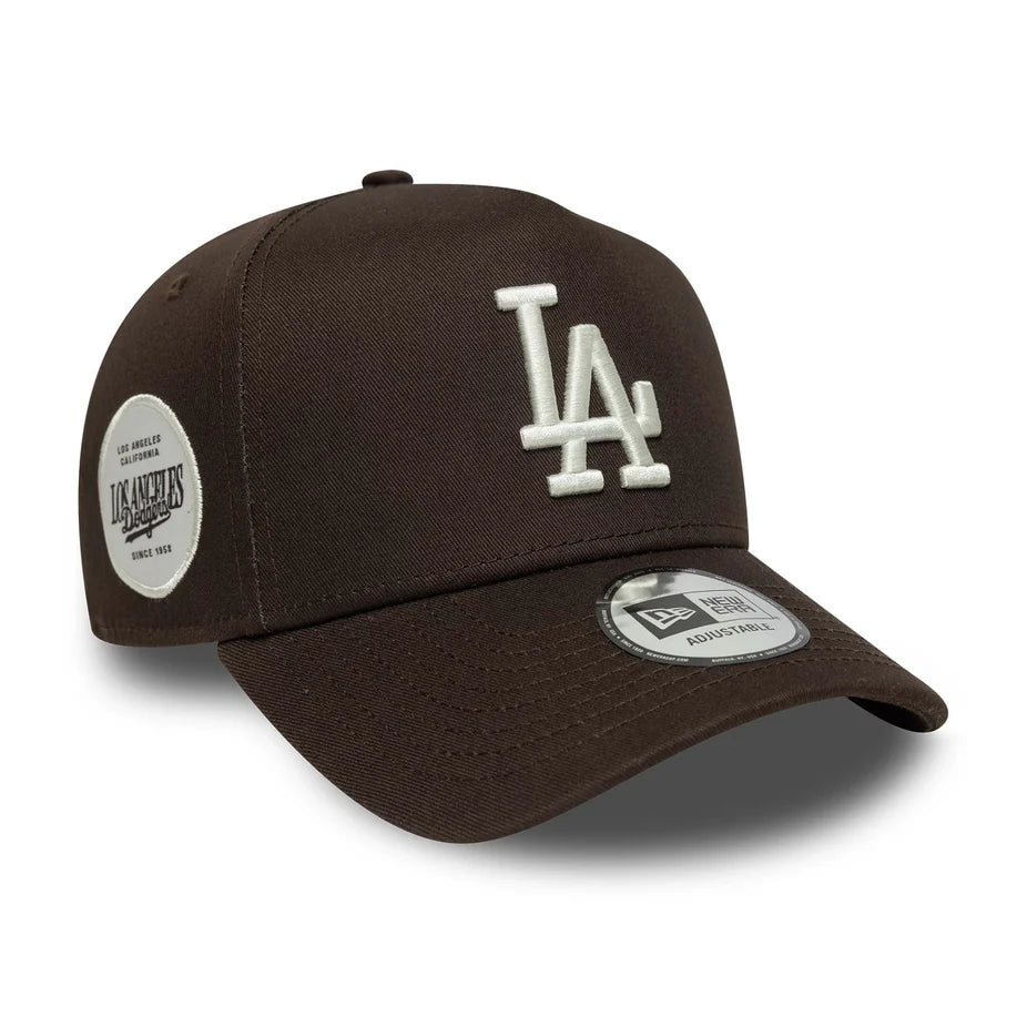 New Era LA Dodgers MLB Sidepatch 9FORTY E-Frame Adjustable Cap 'Dark Brown'