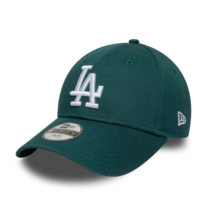 New Era LA Dodgers Youth MLB League Essential 9FORTY Adjustable Cap 'Dark Green'