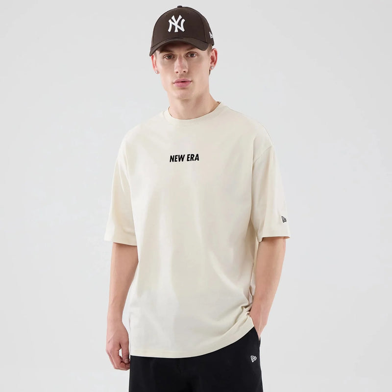 New Era Cap Graphic Oversized T-shirt 'Cream'