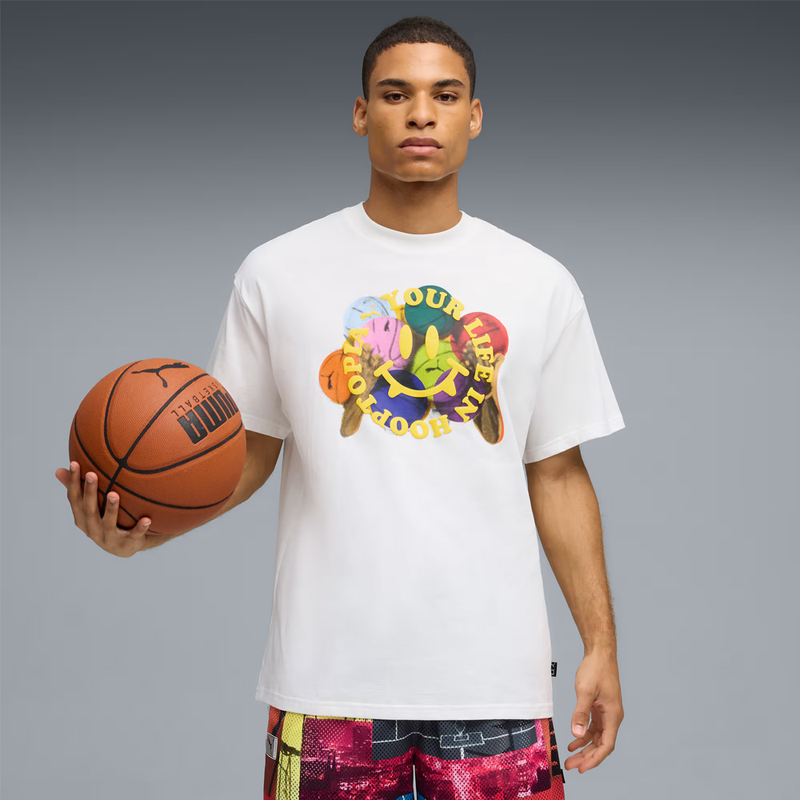 Hooptopia is Life Tee Puma White