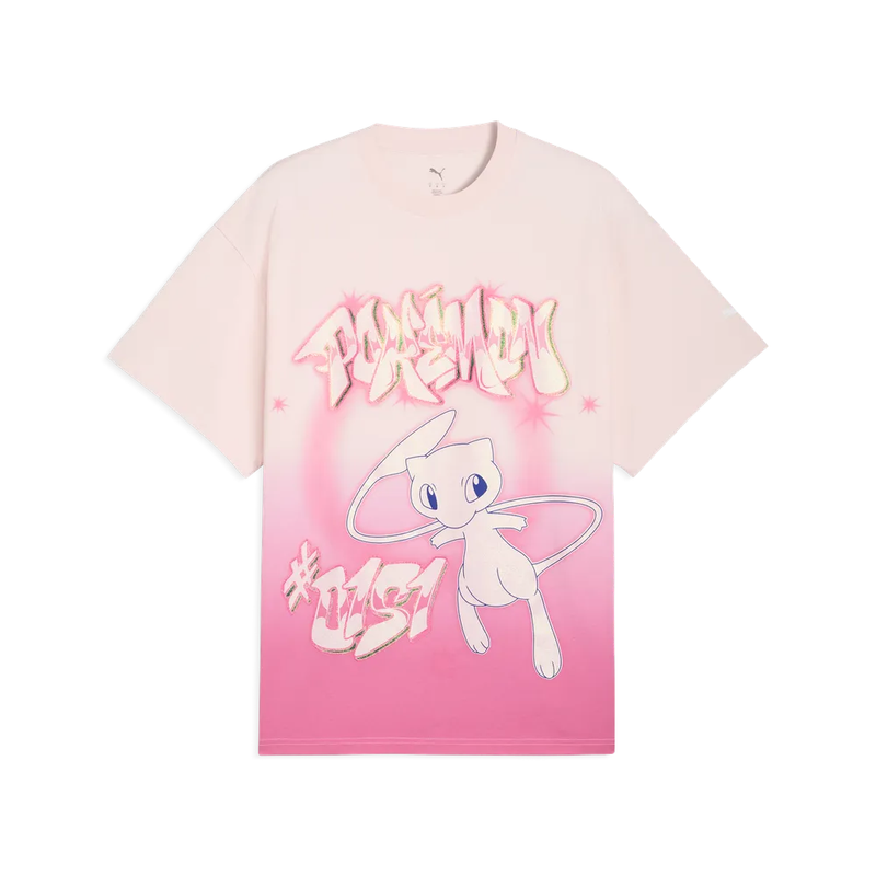 Puma Hoops x POKÉMON Shiny Mew Oversized Tee Men 'Pink'