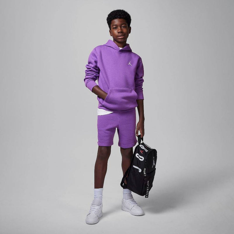 Jordan Big Kids' Brooklyn Fleece Hoodie 'Black Raspberry'