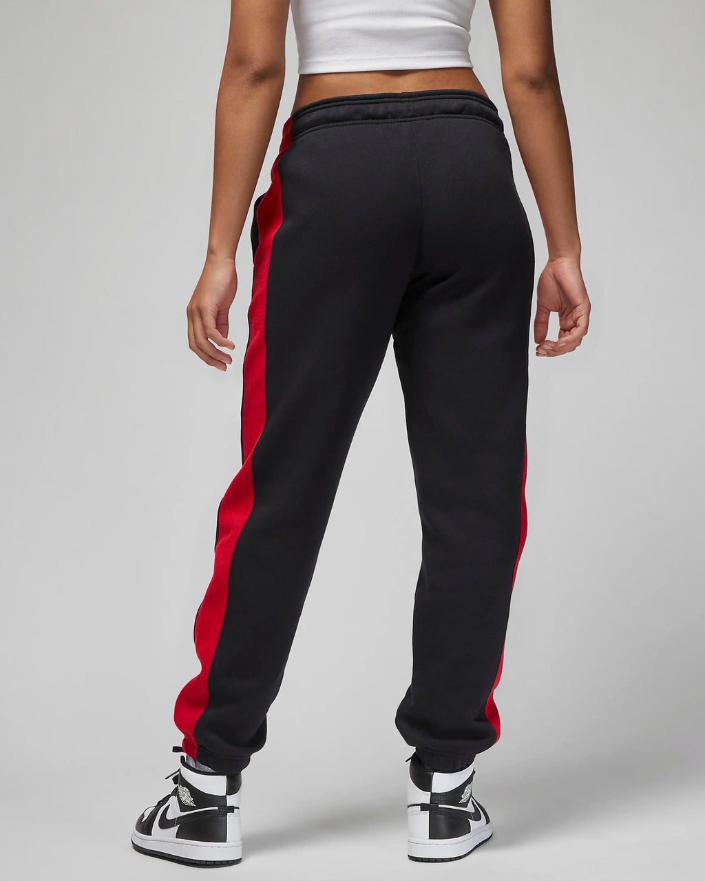 Jordan Brooklyn Fleece Women's Pants 'Black/Red/White'