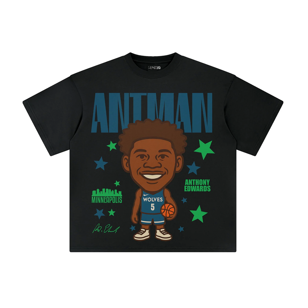 Athentiq Anthony Edwards 'Antman' Cartoon T-Shirt 'Black'
