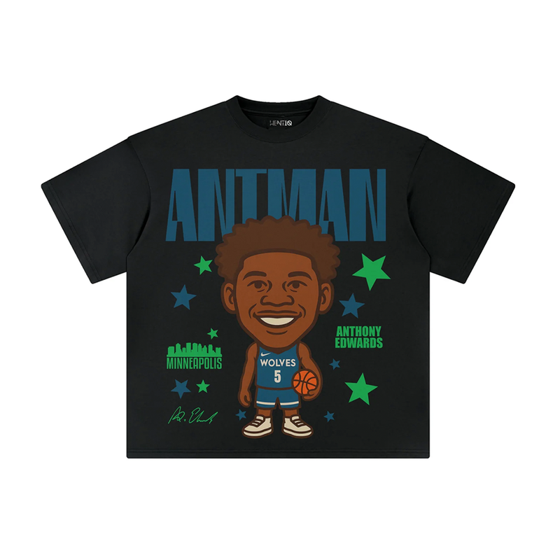 Athentiq Anthony Edwards 'Antman' Cartoon T-Shirt 'Black'