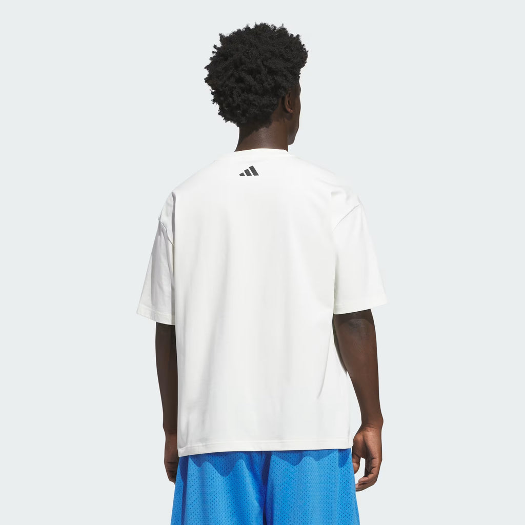 Adidas Anthony Edwards Blue Blood Tee 'White'