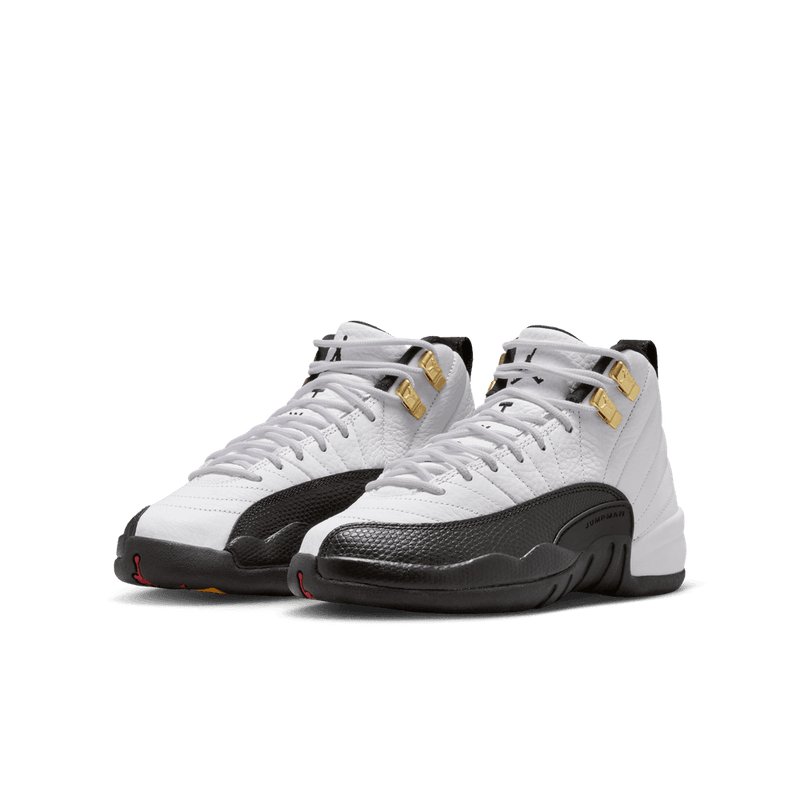 Air Jordan 12 Retro Big Kids' Shoes (GS) 'White/Black/Taxi'