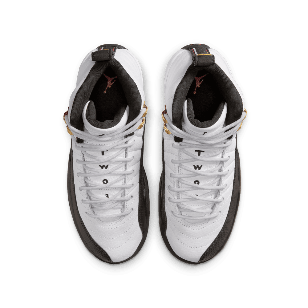 Air Jordan 12 Retro Big Kids' Shoes (GS) 'White/Black/Taxi'