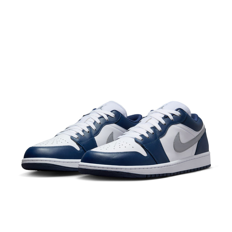 Air Jordan 1 Low Men's Shoes 'White/Grey/Navy'