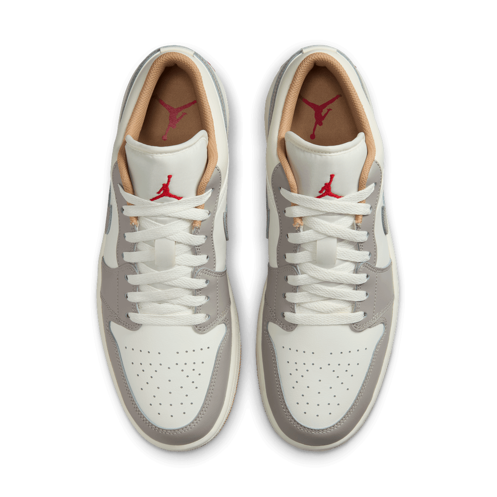 Air Jordan 1 Low Men's Shoes 'Sail/Fire Red/Hemp' – Bouncewear