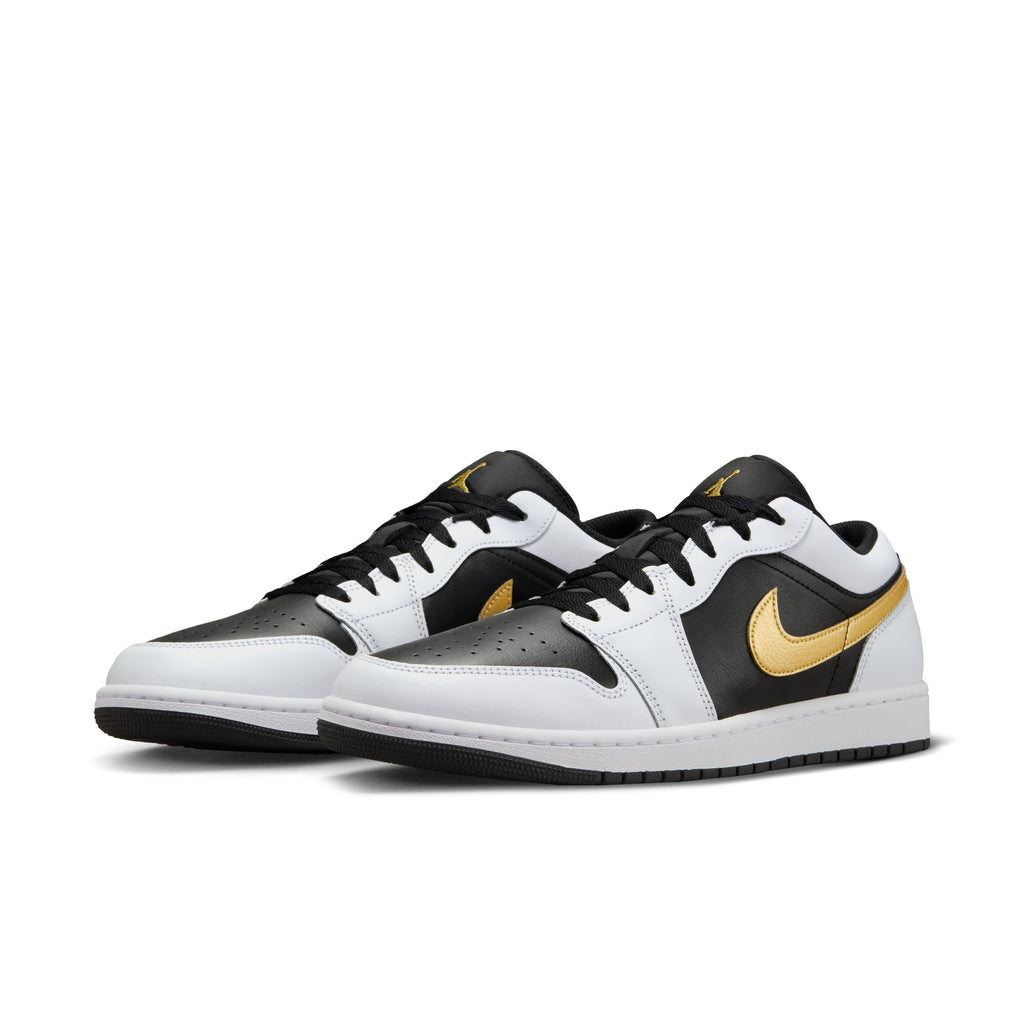 Air Jordan 1 Low Men's Shoes 'White/Gold/Black'