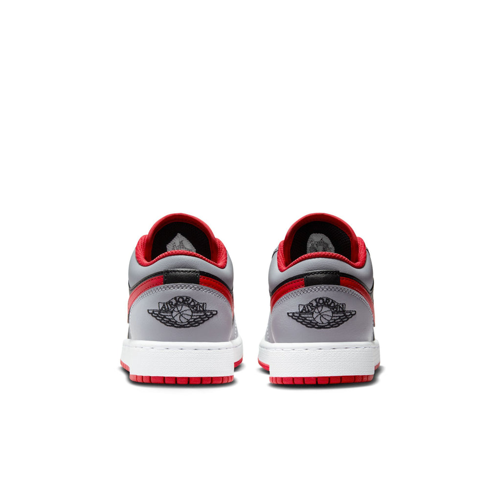 AIR JORDAN 1 LOW (GS) BLACK/FIRE RED-CEMENT GREY-WHITE