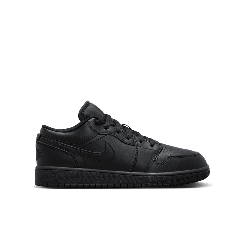 Air Jordan 1 Low Big Kids' Shoes (GS) 'Black'