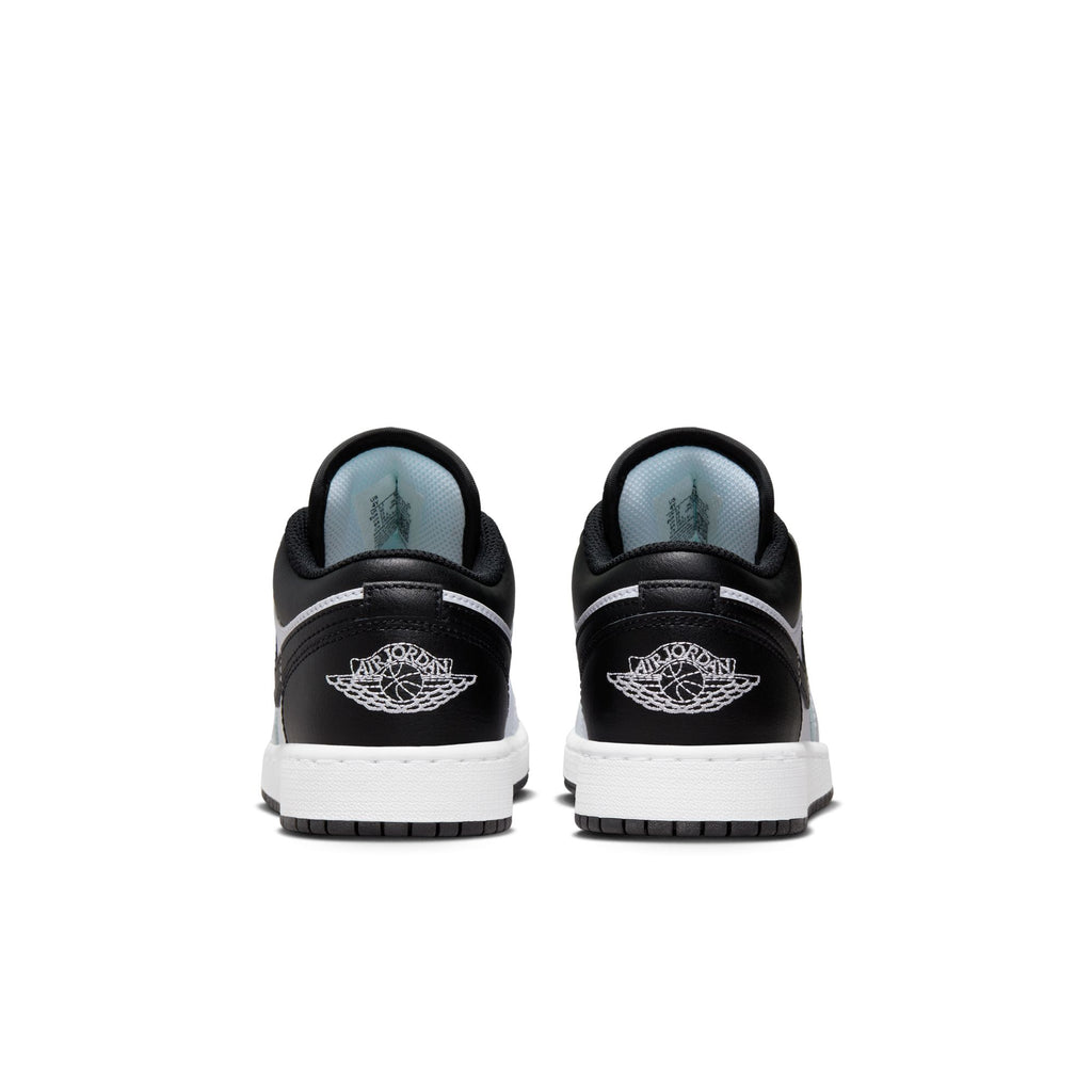 Air Jordan 1 Low Big Kids' Shoes (GS) 'White/Black'