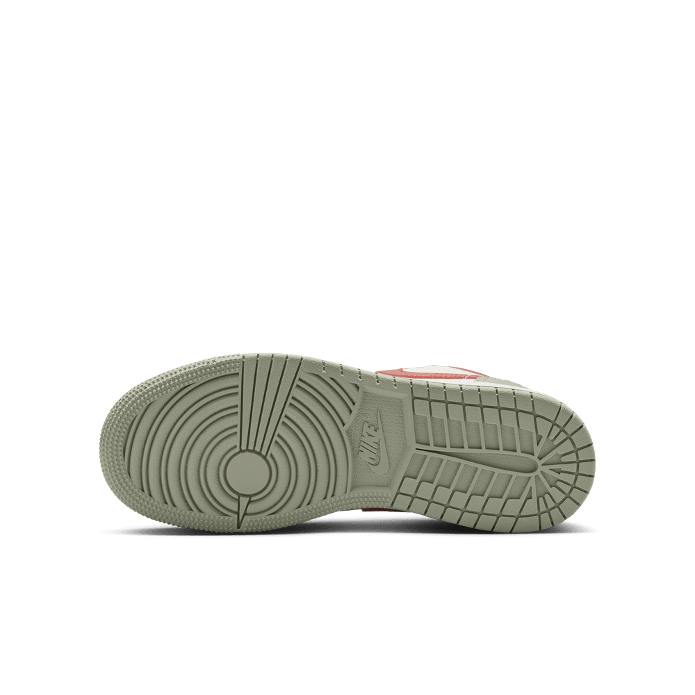 Air Jordan 1 Low Big Kids' Shoes (GS) 'Sail/Jade/Redstone'