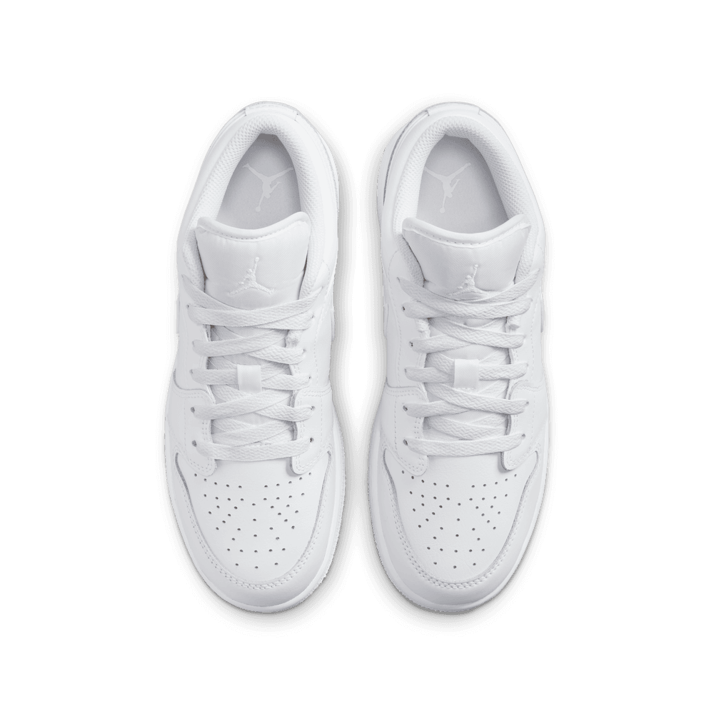 Air Jordan 1 Low Big Kids' Shoes (GS) 'White'