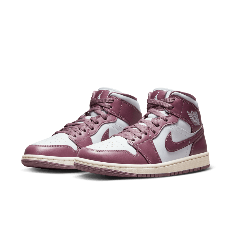 Air Jordan 1 Mid Women's Shoes 'Platinum/Mauve/Sail'