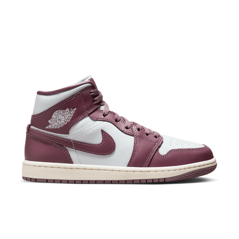 Air Jordan 1 Mid Women's Shoes 'Platinum/Mauve/Sail'