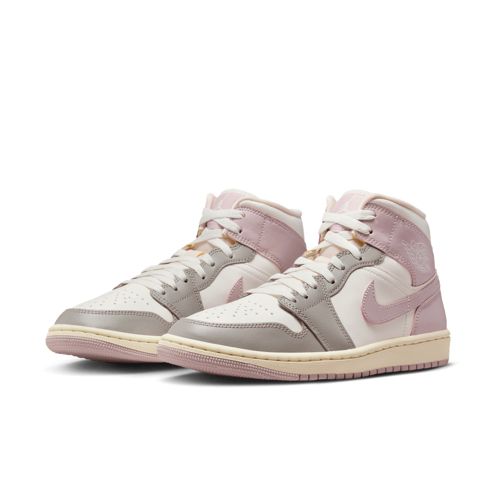Air Jordan 1 Mid Women's Shoes 'Sail/Rose/Stone'
