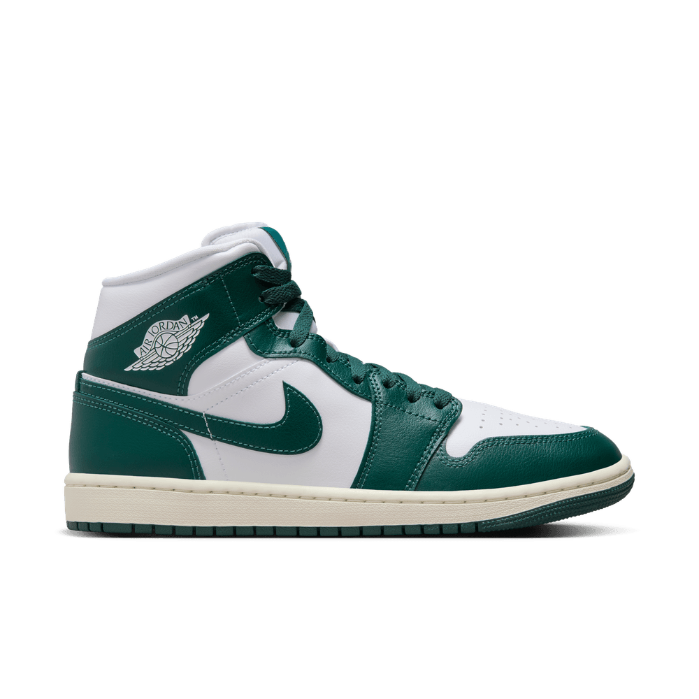 Air Jordan 1 Mid Women's Shoes 'White/Oxidized Green'
